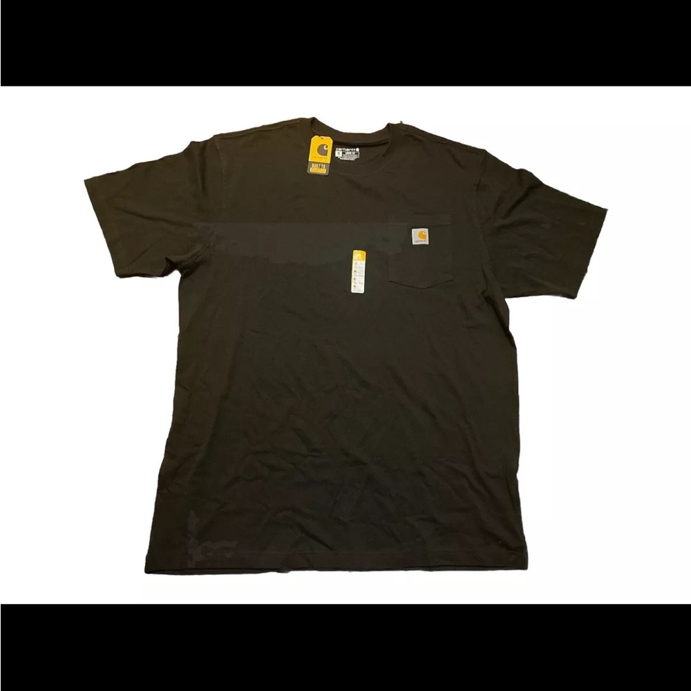 NWT Carhartt Pocket T shirt Men’s XL Olive Green Loose Fit Casual Short Sleeve